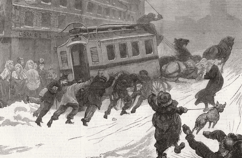 FRANCE. Paris under the Republic 1872 old antique vintage print picture